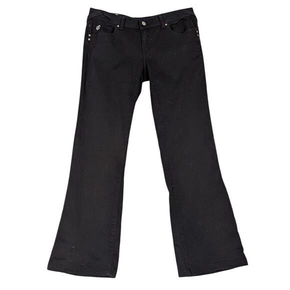 Y2K Vintage Rocawear Embellished Pockets Jeans Black Size 11 Roca Wear - Picture 2 of 12
